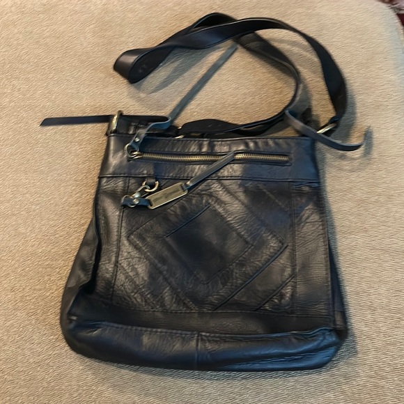 Lucky Brand Handbags - Lucky Brand black leather crossbody shoulder bag purse